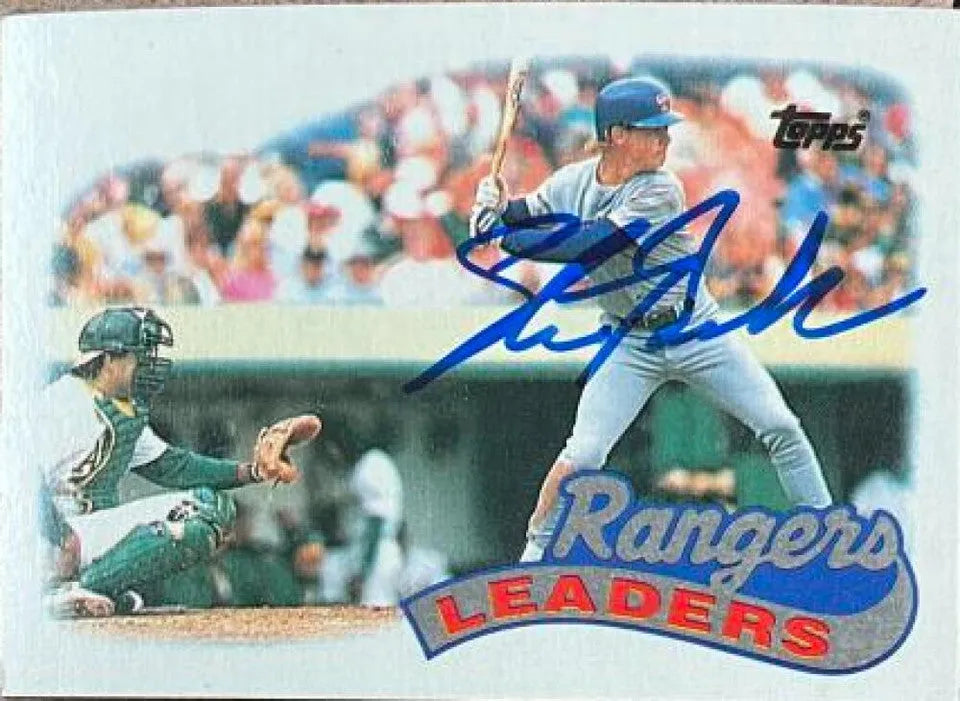 Steve Buechele Signed 1989 Topps Baseball Card - Texas Rangers #729