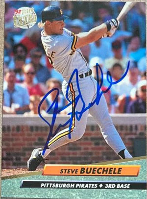 Steve Buechele Signed 1992 Fleer Ultra Baseball Card - Pittsburgh Pirates