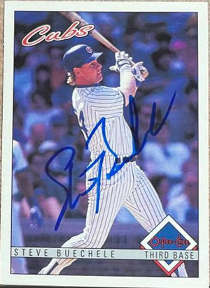 Steve Buechele Signed 1993 O-Pee-Chee Baseball Card - Chicago Cubs