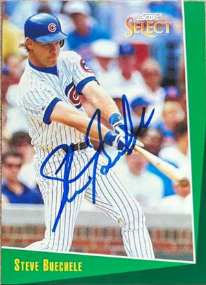 Steve Buechele Signed 1993 Score Select Baseball Card - Chicago Cubs