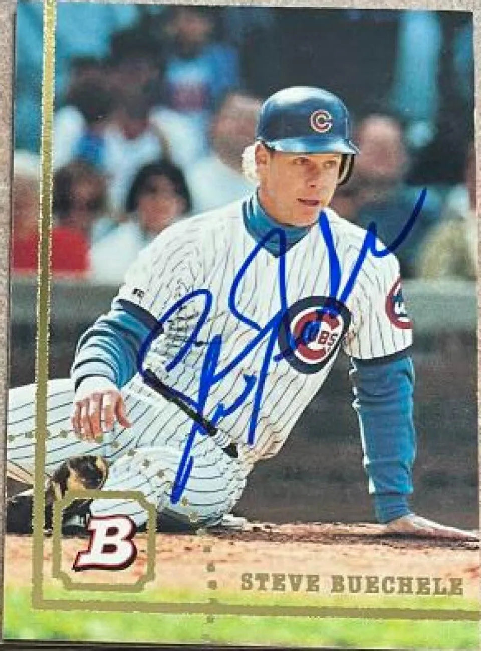 Steve Buechele Signed 1994 Bowman Baseball Card - Chicago Cubs