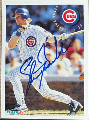 Steve Buechele Signed 1994 Fleer Baseball Card - Chicago Cubs