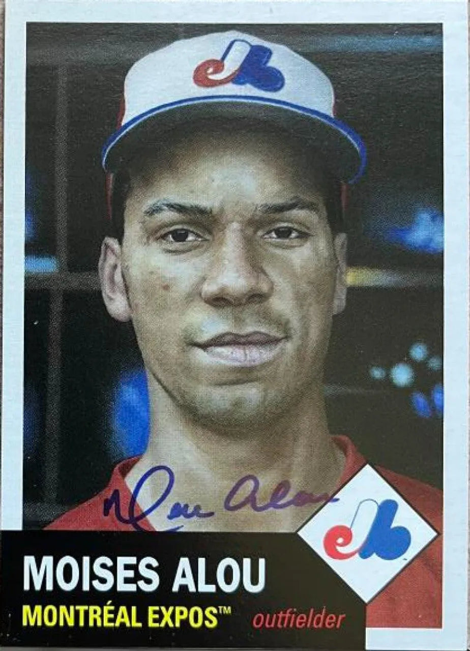 モイセス・アルー直筆サイン入り 2023 Topps Living ベースボールカード - モントリオール エクスポズ