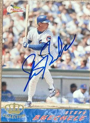 Steve Buechele Signed 1994 Pacific Baseball Card - Chicago Cubs