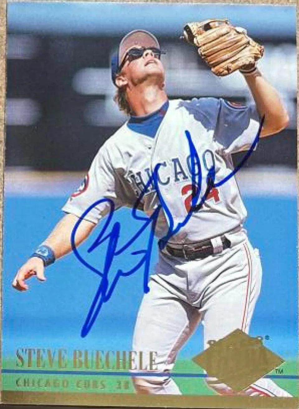 Steve Buechele Signed 1994 Fleer Ultra Baseball Card - Chicago Cubs