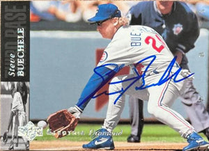 Steve Buechele Signed 1994 Upper Deck Electric Diamond Baseball Card - Chicago Cubs