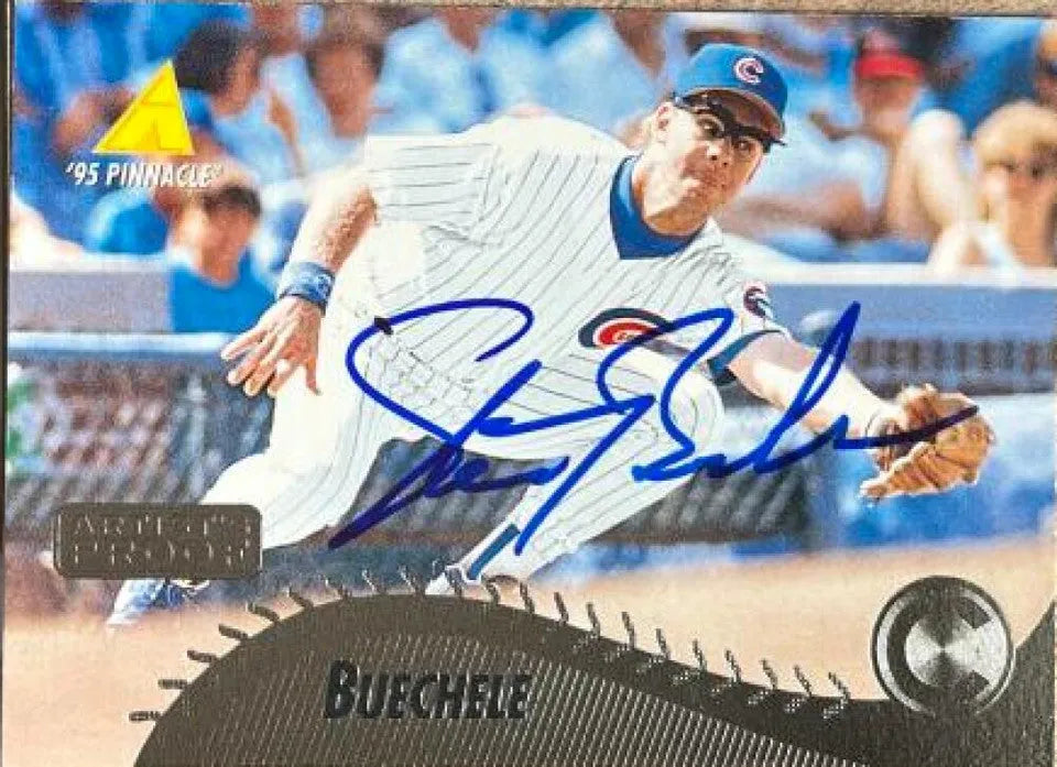 Steve Buechele Signed 1995 Pinnacle Artist Proof Baseball Card - Chicago Cubs