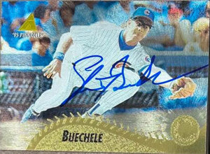 Steve Buechele Signed 1995 Pinnacle Museum Collection Baseball Card - Chicago Cubs