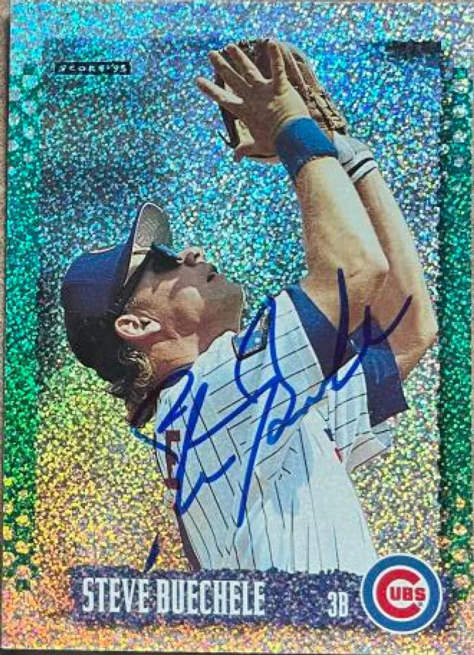 Steve Buechele Signed 1995 Score Platinum Baseball Card - Chicago Cubs