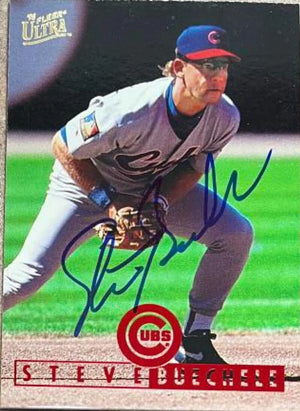 Steve Buechele Signed 1995 Fleer Ultra Baseball Card - Chicago Cubs