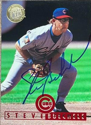 Steve Buechele Signed 1995 Fleer Ultra Gold Medallion Baseball Card - Chicago Cubs