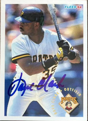 Dave Clark Signed 1994 Fleer Baseball Card - Pittsburgh Pirates