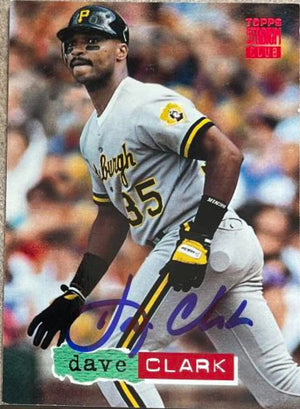 Dave Clark Signed 1994 Stadium Club Baseball Card - Pittsburgh Pirates