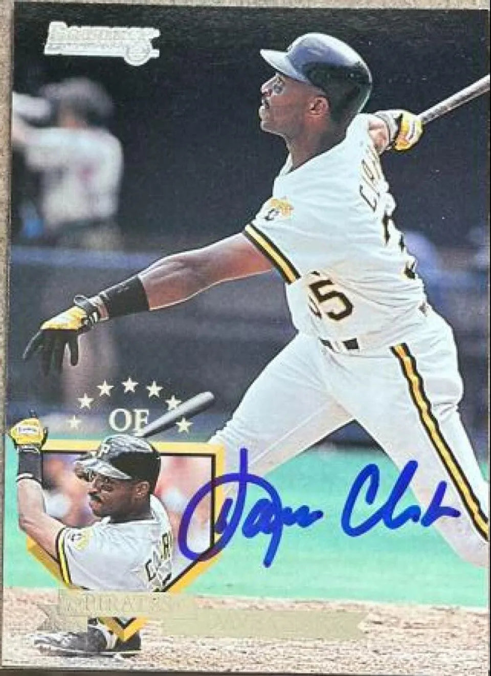 Dave Clark Signed 1995 Donruss Baseball Card - Pittsburgh Pirates