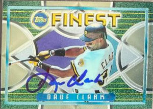 デイブ・クラーク サイン入り 1995 Topps Finest ベースボールカード - ピッツバーグ・パイレーツ