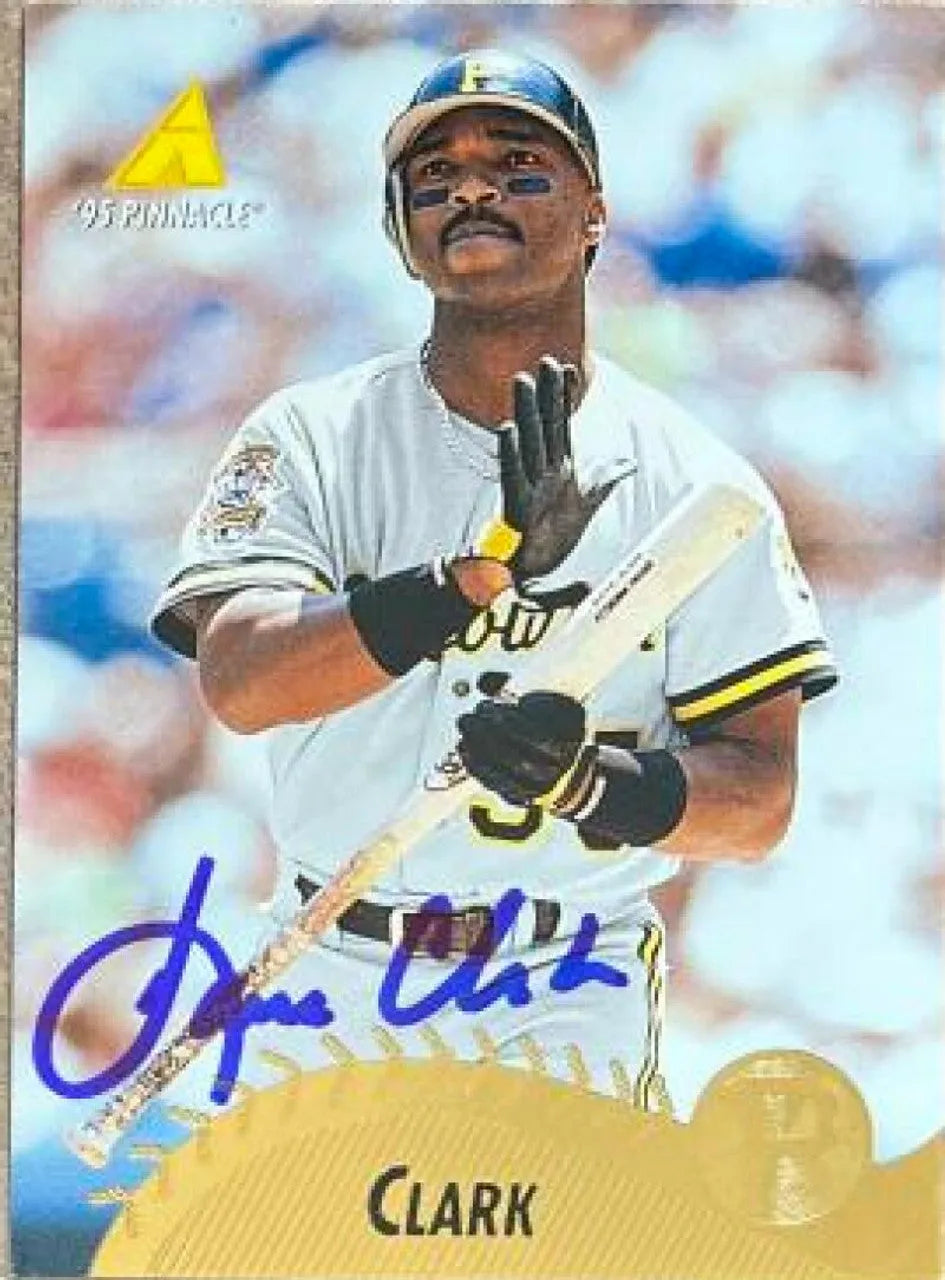 Dave Clark Signed 1995 Pinnacle Baseball Card - Pittsburgh Pirates