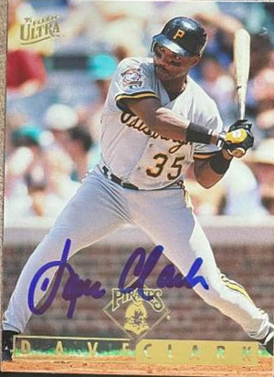 Dave Clark Signed 1995 Fleer Ultra Gold Medallion Baseball Card - Pittsburgh Pirates