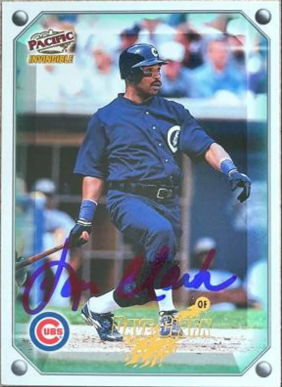 Dave Clark Signed 1998 Pacific Invisible Gems of the Diamond Baseball Card - Chicago Cubs