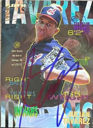 Julian Tavarez Signed 1995 Fleer Update Baseball Card - Cleveland Indians