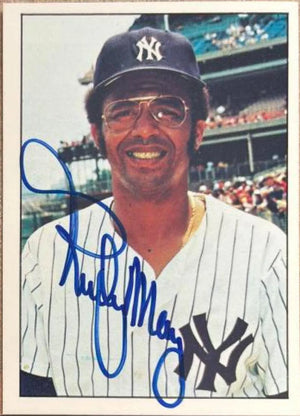 Rudy May Signed 1976 SSPC Baseball Card - New York Yankees