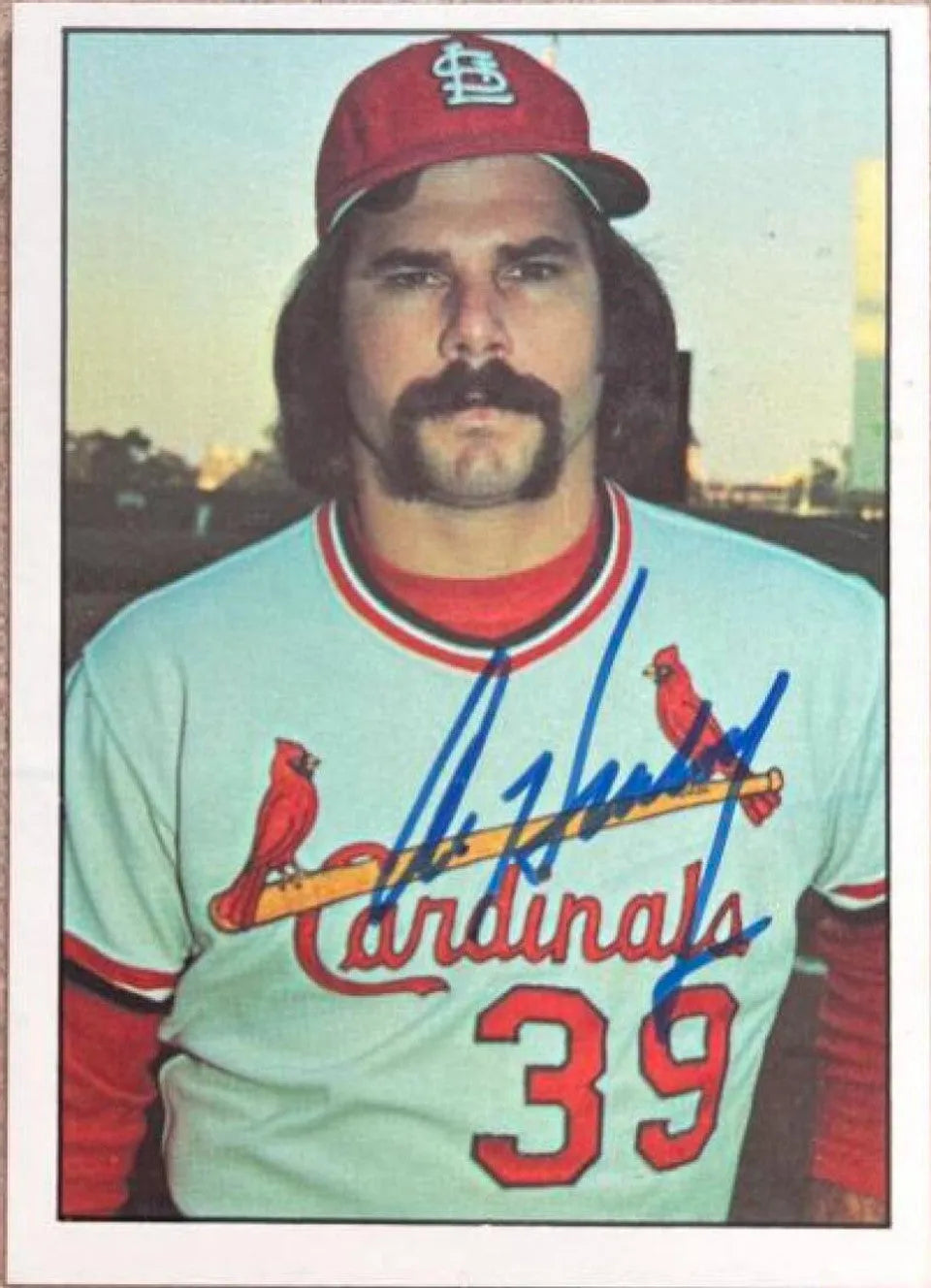 Al Hrabosky Signed 1976 SSPC Baseball Card - St Louis Cardinals