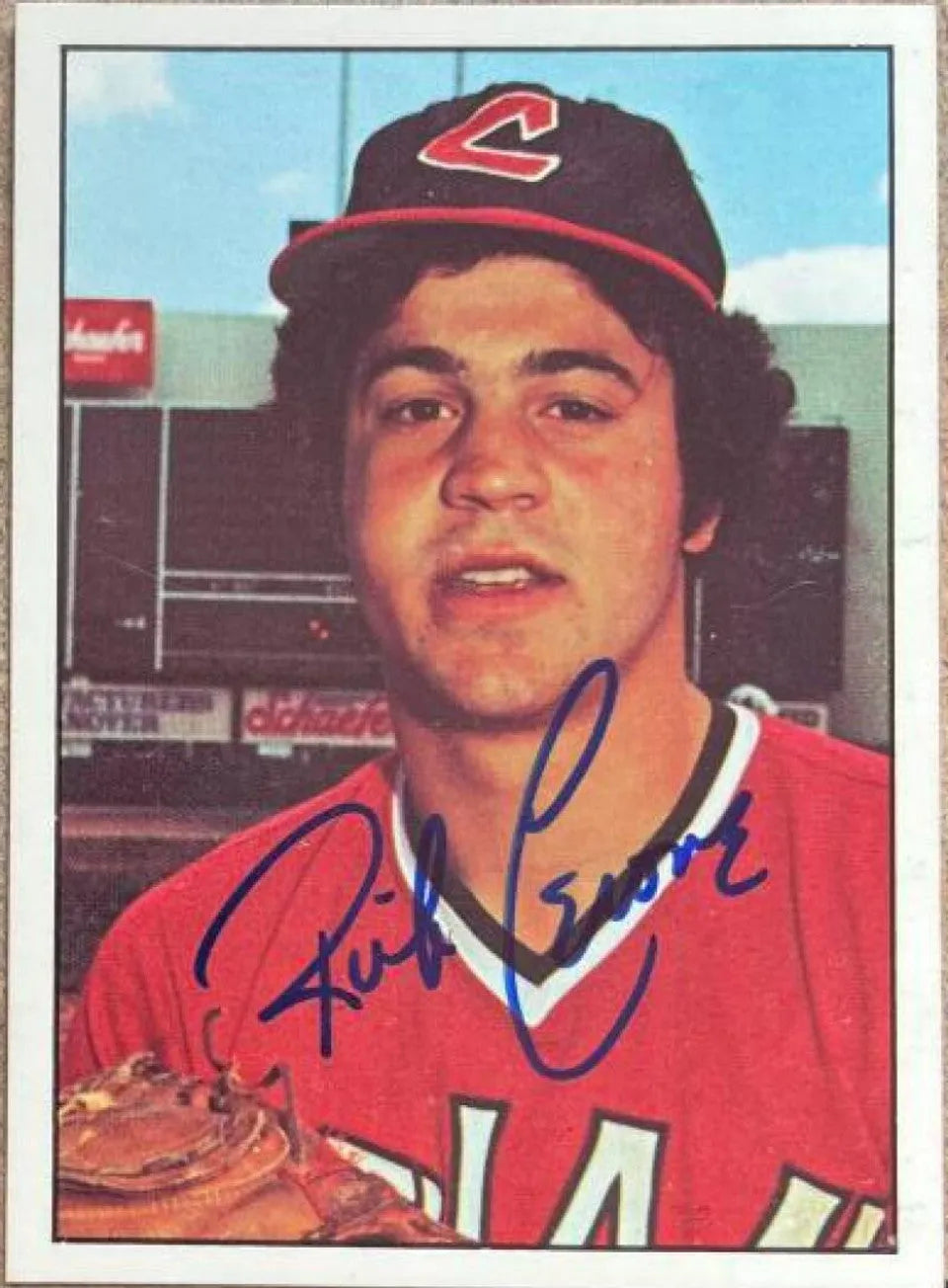 Rick Cerone Signed 1976 SSPC Baseball Card - Cleveland Indians