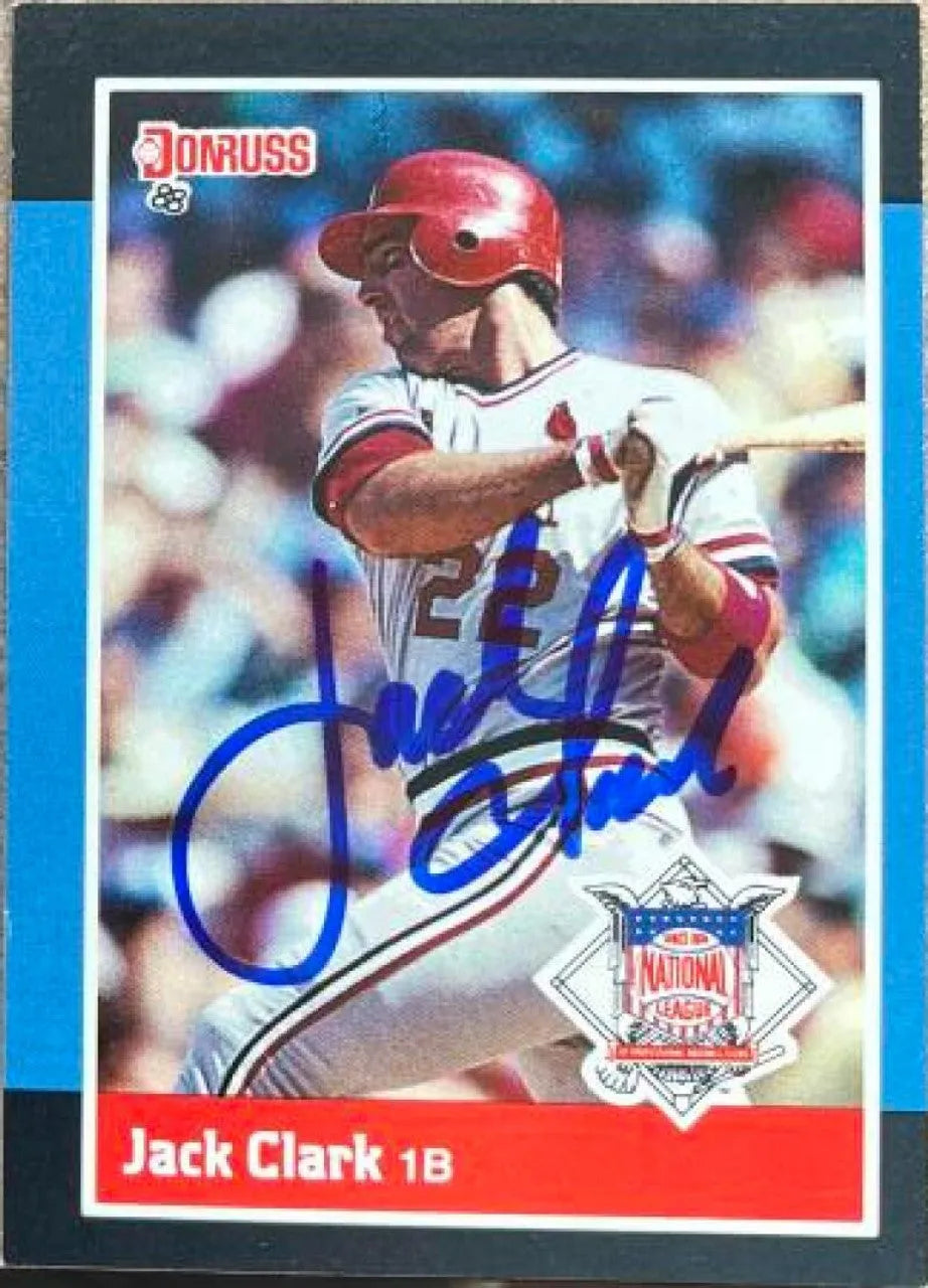 Jack Clark Signed 1988 Donruss All-Stars Baseball Card - St Louis Cardinals