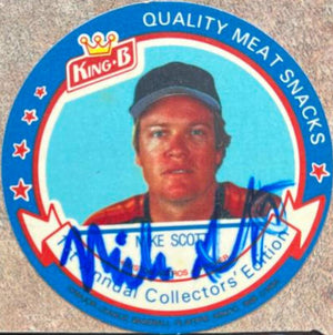 Mike Scott Signed 1988 King B Discs Baseball Card - Houston Astros