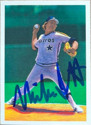 Mike Scott Signed 1990 Score Scoremasters Baseball Card - Houston Astros