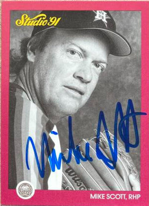 Mike Scott Signed 1991 Studio Baseball Card - Houston Astros