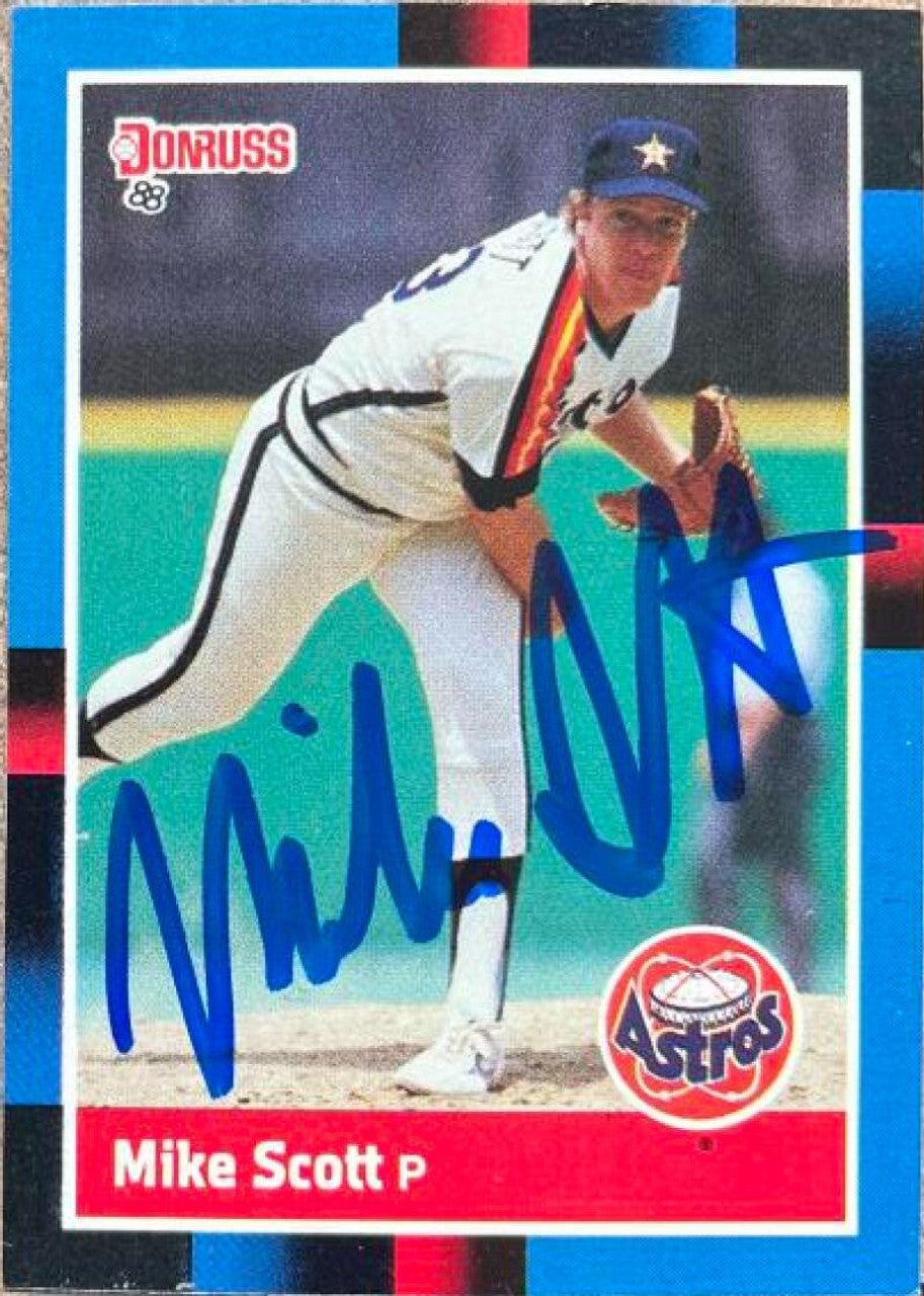 Mike Scott Signed 1988 Donruss Baseball Card - Houston Astros