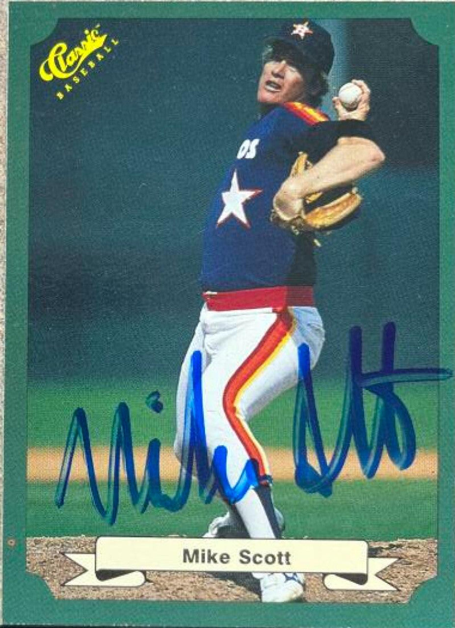 Mike Scott Signed 1987 Classic Baseball Card - Houston Astros