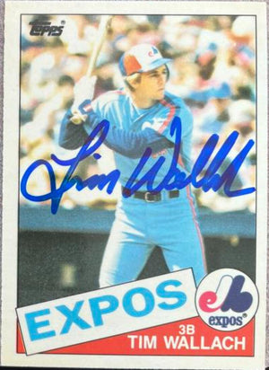 Tim Wallach Signed 1985 Topps Tiffany Baseball Card - Montreal Expos