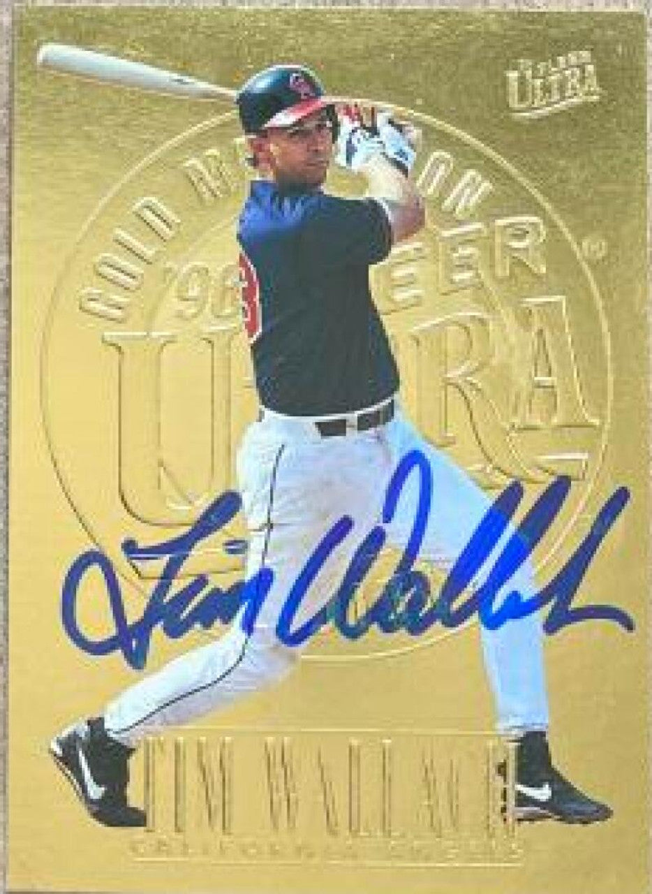 Tim Wallach Signed 1996 Fleer Ultra Gold Medallion Baseball Card - California Angels