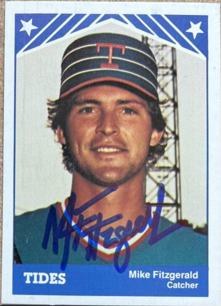 Mike Fitzgerald Signed 1983 TCMA Baseball Card - Tidewater Tides