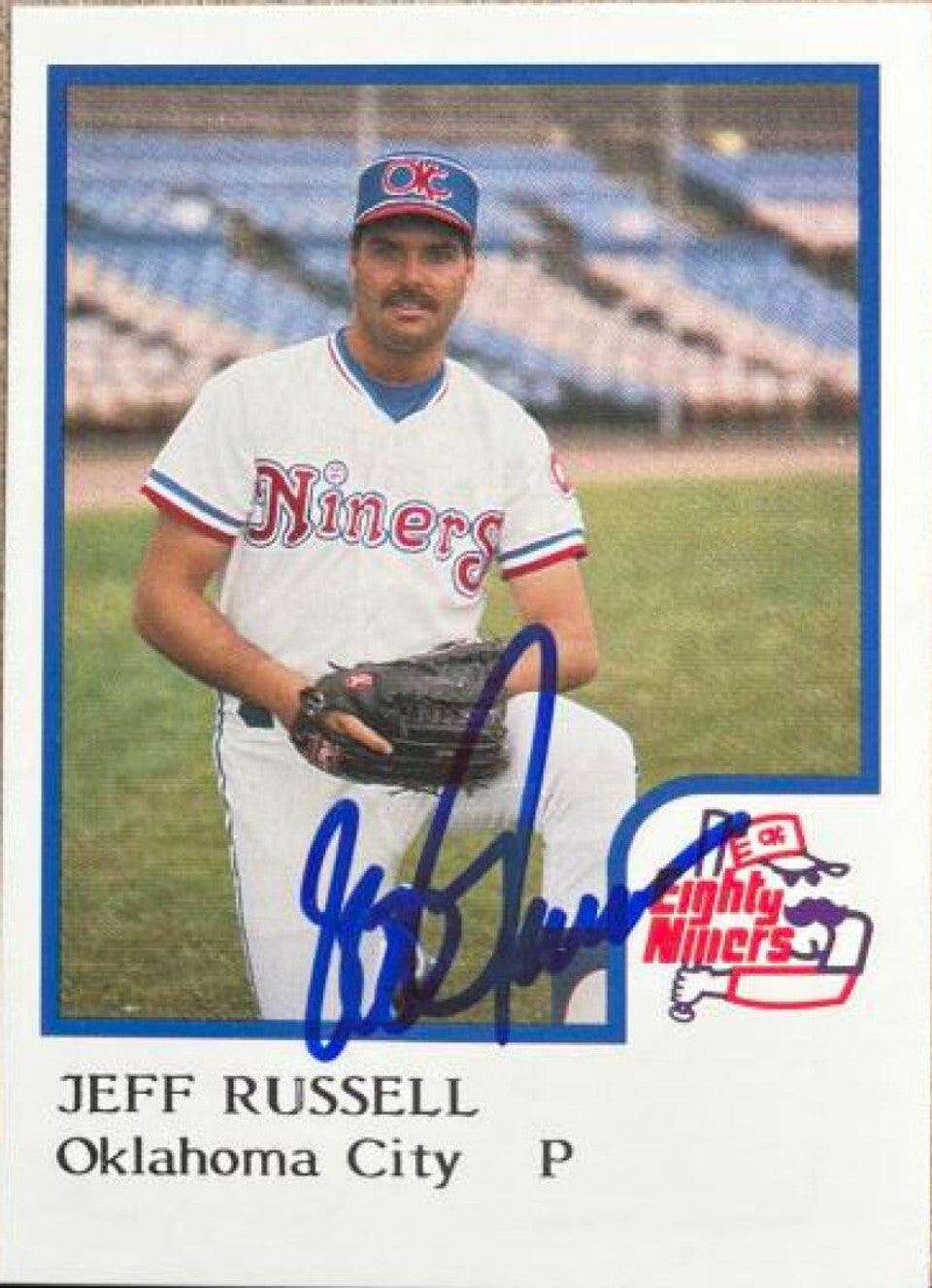 Jeff Russell Signed 1986 ProCards Baseball Card - Oklahoma City 89ers