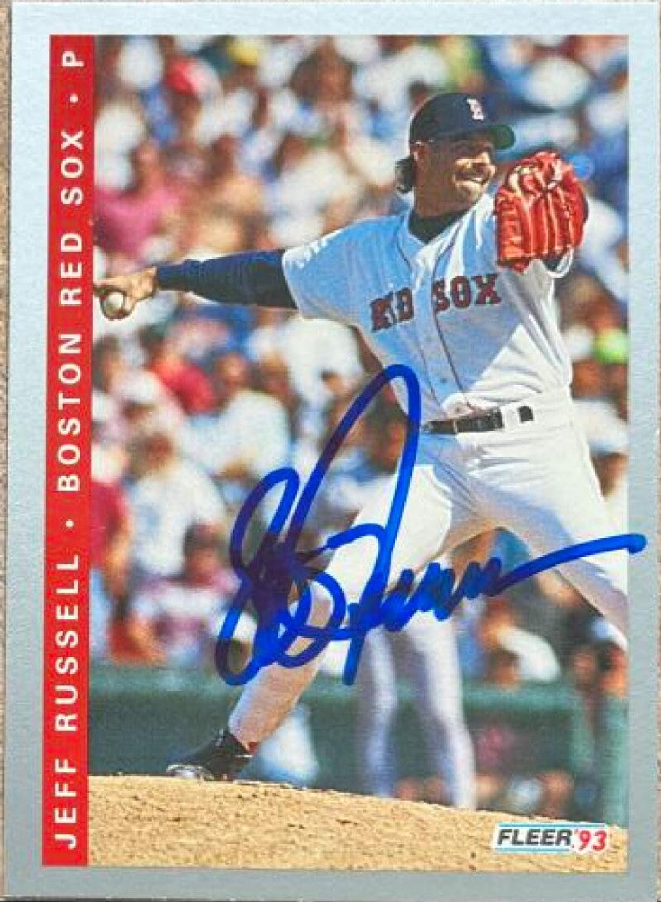 Jeff Russell Signed 1993 Fleer Final Edition Baseball Card - Boston Red Sox