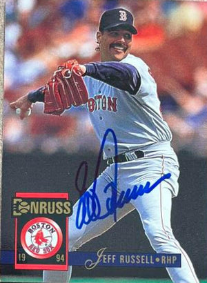 Jeff Russell Signed 1994 Donruss Baseball Card - Boston Red Sox