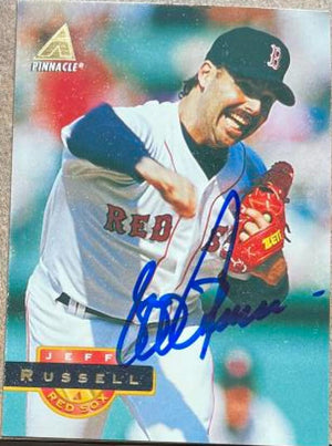 Jeff Russell Signed 1994 Pinnacle Baseball Card - Boston Red Sox