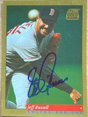 Jeff Russell Signed 1994 Score Gold Rush Baseball Card - Boston Red Sox