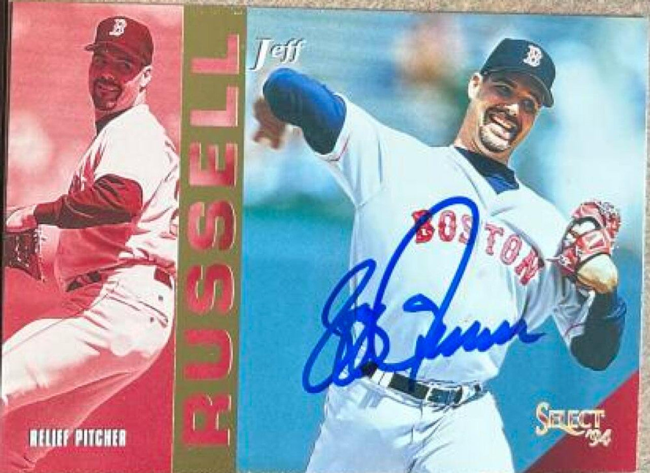 Jeff Russell Signed 1994 Score Select Baseball Card - Boston Red Sox