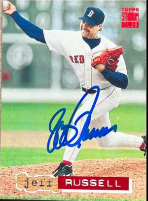 Jeff Russell Signed 1994 Stadium Club Baseball Card - Boston Red Sox