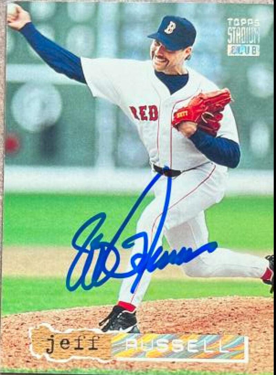 Jeff Russell Signed 1994 Stadium Club Golden Rainbow Baseball Card - Boston Red Sox