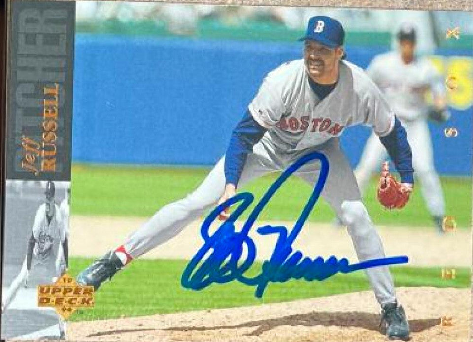 Jeff Russell Signed 1994 Upper Deck Baseball Card - Boston Red Sox