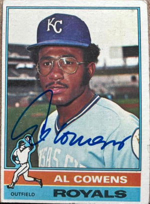 Al Cowens Signed 1976 Topps Baseball Card - Kansas City Royals