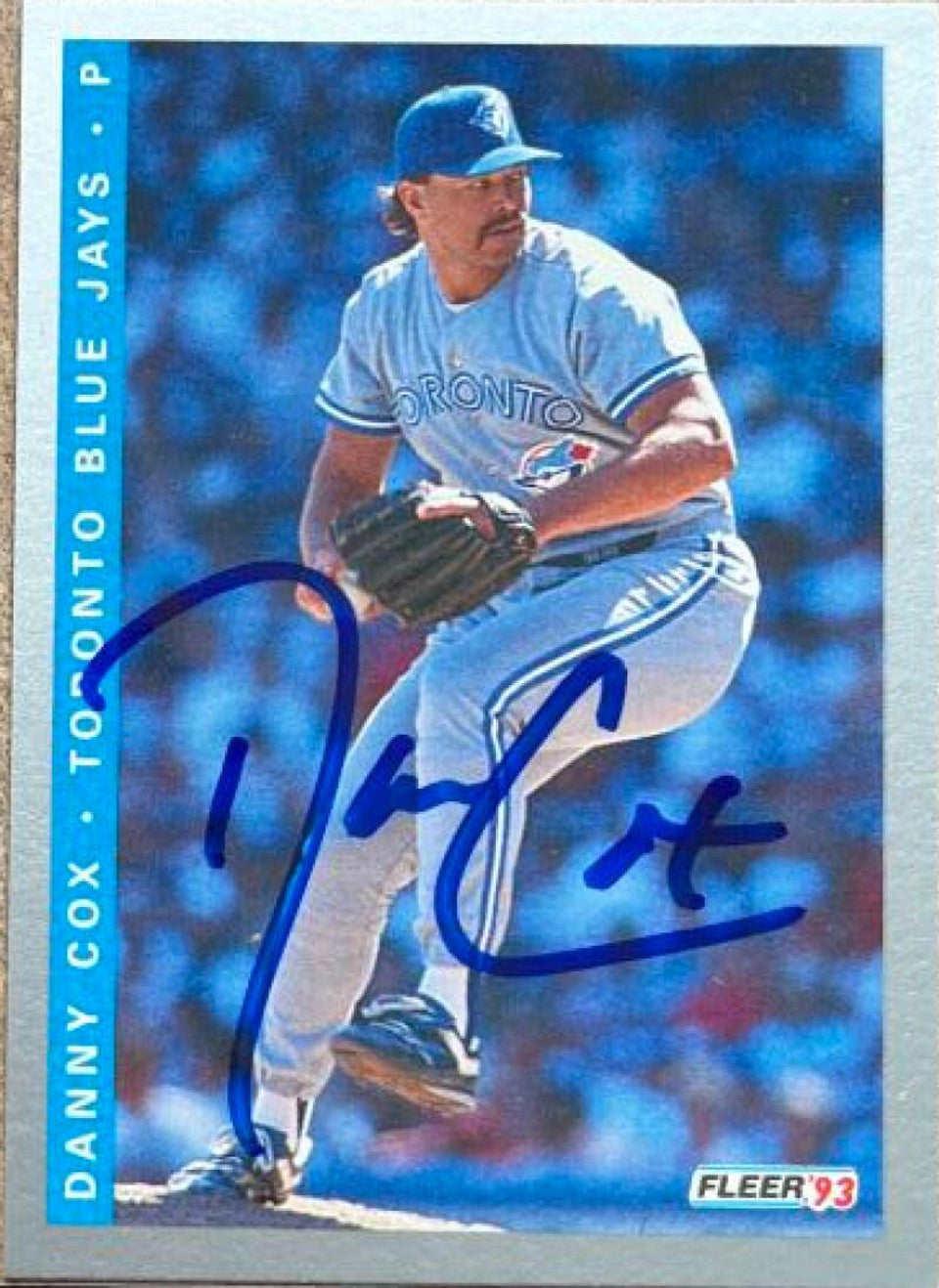 Danny Cox Signed 1993 Fleer Final Edition Baseball Card - Toronto Blue Jays