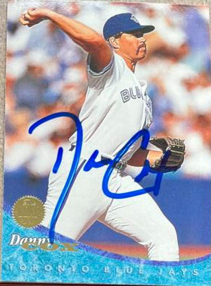 Danny Cox Signed 1994 Leaf Baseball Card - Toronto Blue Jays