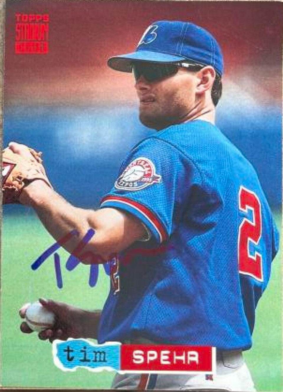 Tim Spehr Signed 1994 Stadium Club Baseball Card - Montreal Expos