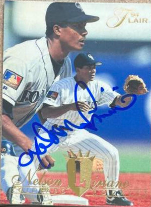 Nelson Liriano Signed 1994 Flair Baseball Card - Colorado Rockies