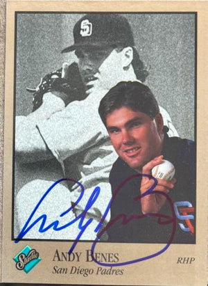 Andy Benes Signed 1992 Studio Baseball Card - San Diego Padres